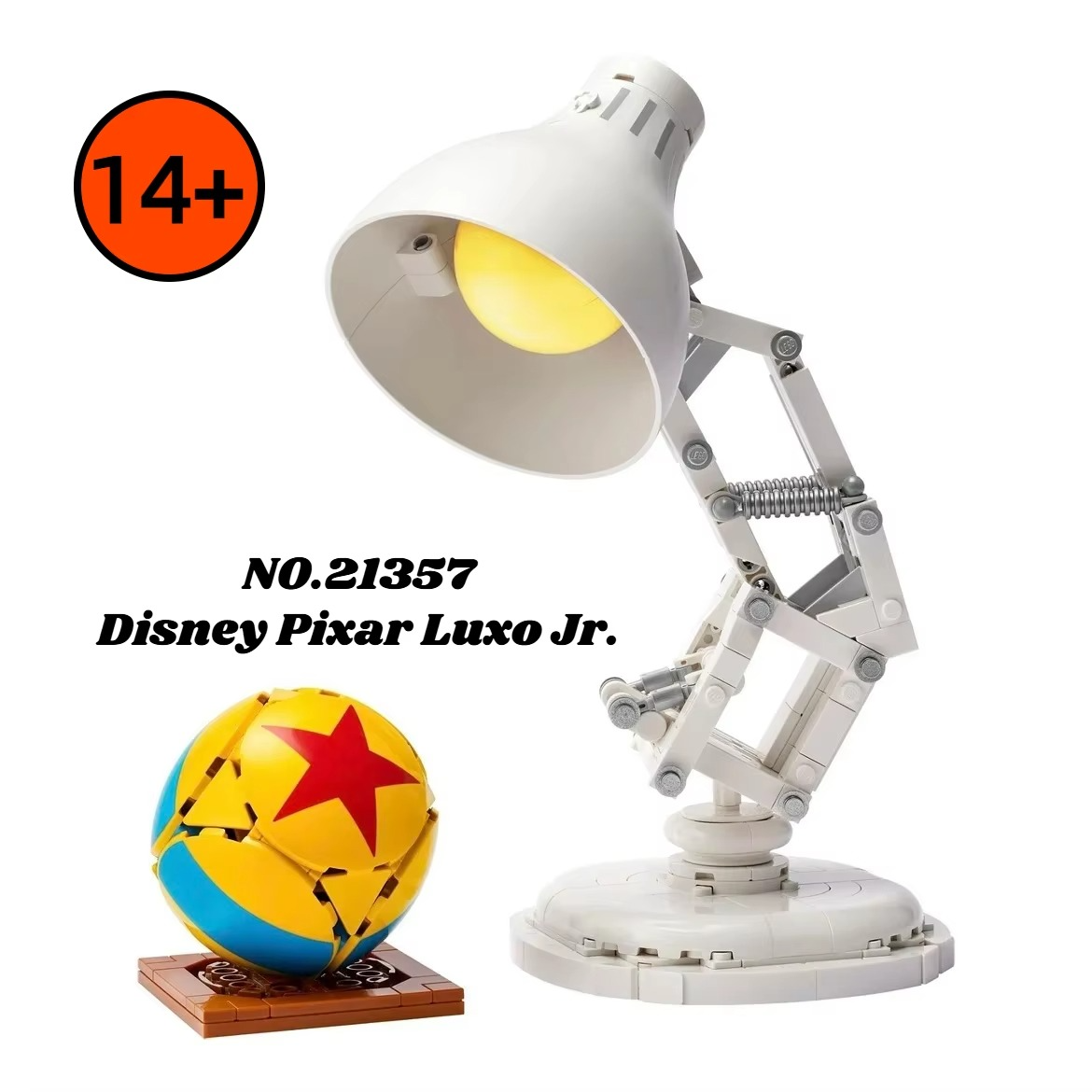 MINISO Disney 2025 613Pcs Ideas Desk Lamp Room Decor Building Blocks Set Model Assemble Moc Bricks Toy Christmas Birthday Gifts