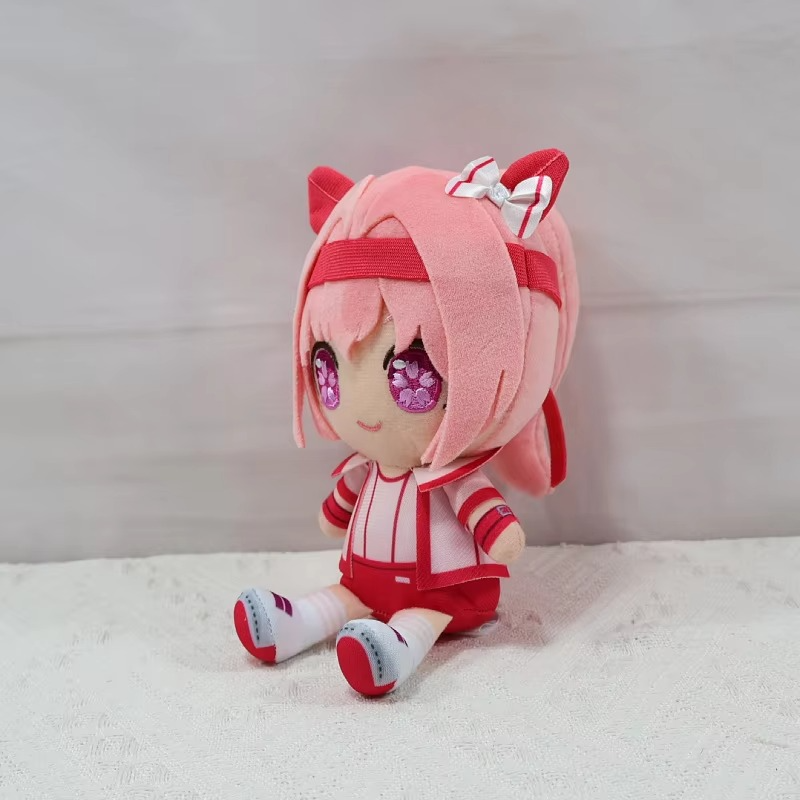 New 20cm Agnes Tachyon Plush Anime Uma Musume Pretty Girl Pink Hair Stuffed Doll Toy For Kid Birthday Gifts