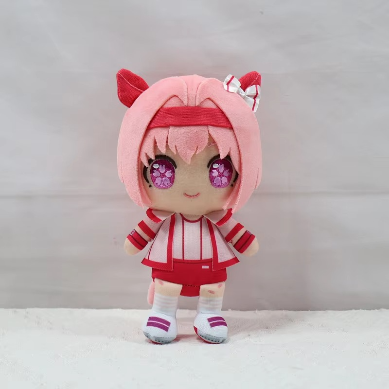 New 20cm Agnes Tachyon Plush Anime Uma Musume Pretty Girl Pink Hair Stuffed Doll Toy For Kid Birthday Gifts
