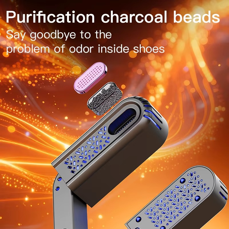 Electric Shoe and Boot Dryer ▏360° heat flow ▏Touch Display ▏Folding Design ▏Dryer for Shoes、Socks、Ski Boots、Gloves、Hats