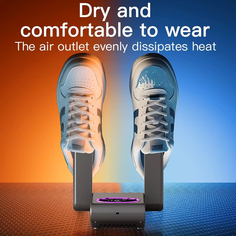 Electric Shoe and Boot Dryer ▏360° heat flow ▏Touch Display ▏Folding Design ▏Dryer for Shoes、Socks、Ski Boots、Gloves、Hats