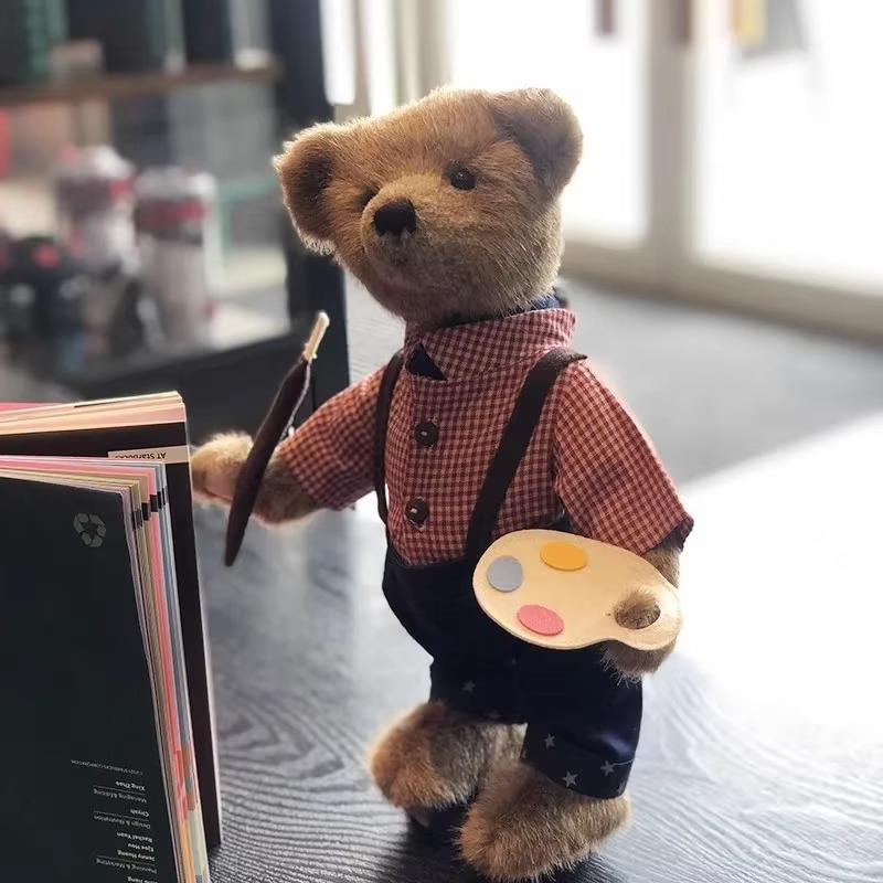 new Artist Teddy Bear Plush Toys Joint Bear Stuffed Animal plush toy stuffed animals for friend Christmas birthday gifts