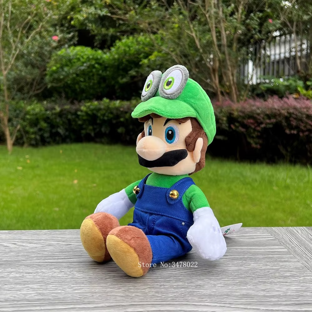 Super Mario Odyssey Plush Cappy Hat Luigi Mario Bros Green Red Stuffed Toy Soft Doll Xmas Gift