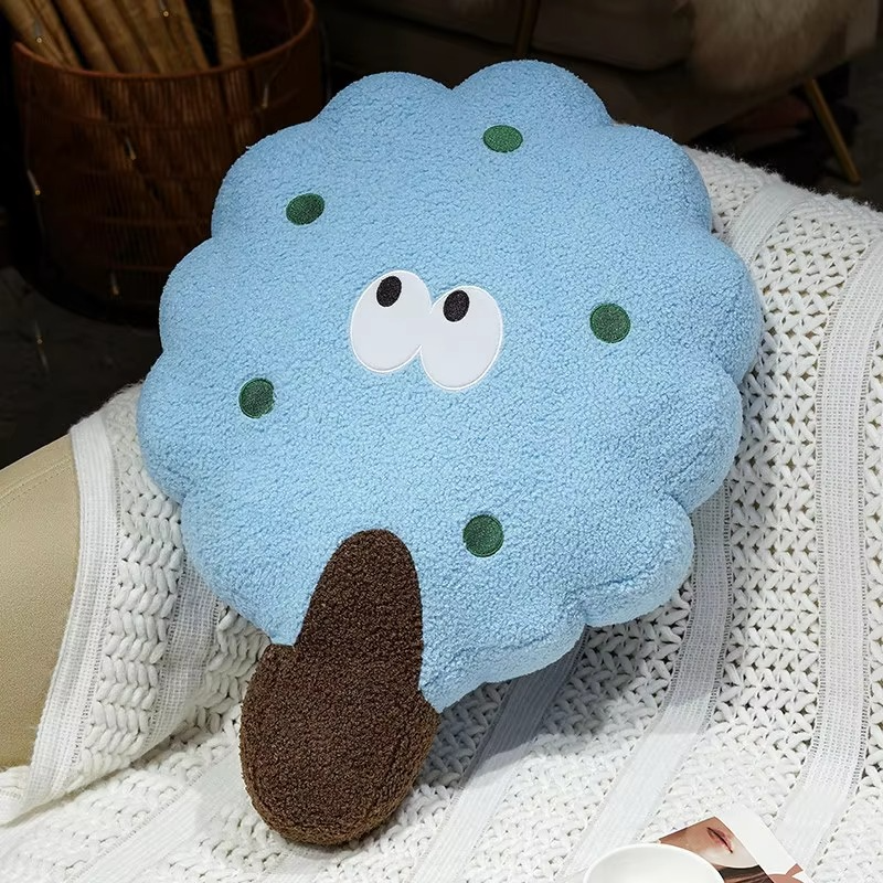 New Cute And Fun Christmas Tree Pillow Plush Sofa Pillow Office Seat Cushion Living Room Decoration