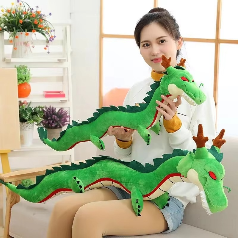 80cm/100cm Hot Anime Dragon Ball Divine Dragon Plush Toy Soft Stuffed Animal Simulation Dragon Plush Toy Doll Boys Birthday Gift