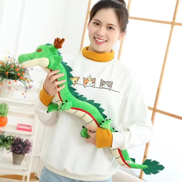 80cm/100cm Hot Anime Dragon Ball Divine Dragon Plush Toy Soft Stuffed Animal Simulation Dragon Plush Toy Doll Boys Birthday Gift