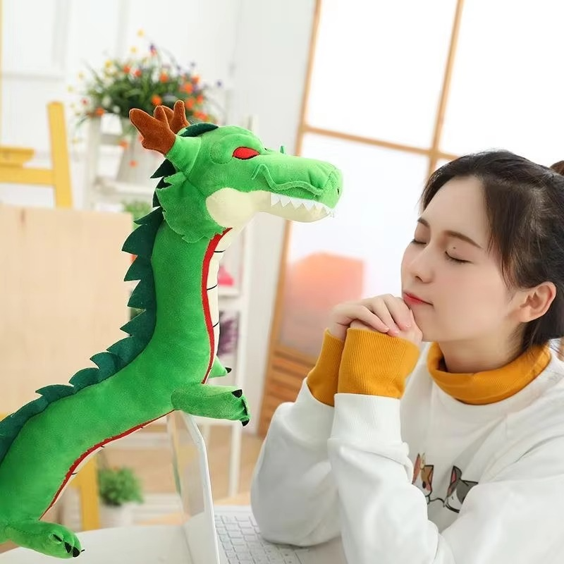 80cm/100cm Hot Anime Dragon Ball Divine Dragon Plush Toy Soft Stuffed Animal Simulation Dragon Plush Toy Doll Boys Birthday Gift