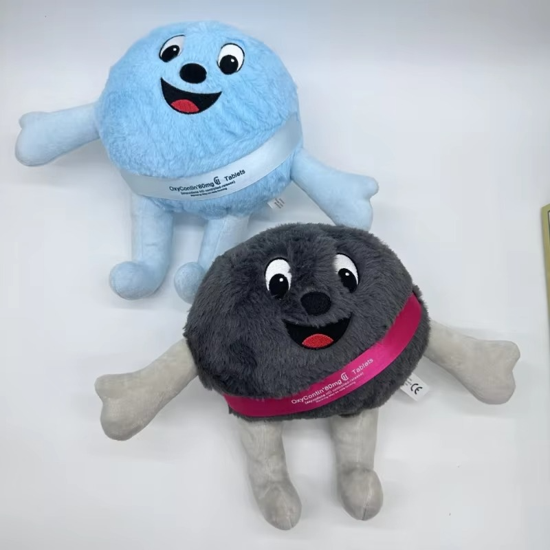 Painkiller Plush Toys Cartoon Oxycontin Stuffed Doll Plushie Figures Sofa Car Decoration Peluches Pillow Kids Christmas Gifts