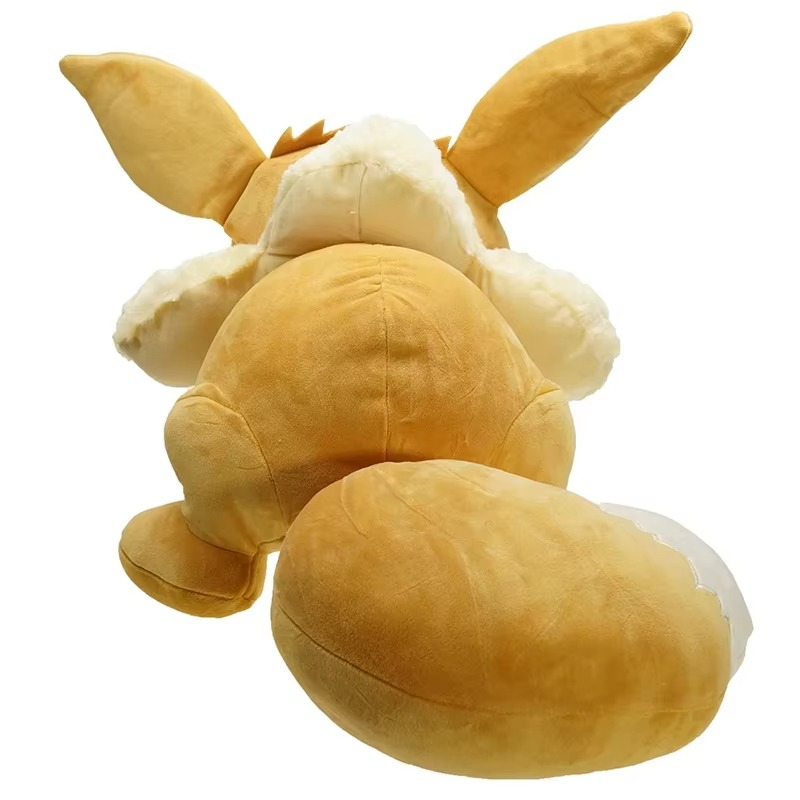 Pokemon Eevee Plush Toys Anime Pokémon Plushie Dolls 60cm Giant Cute Stuffed Pillow Eevee Sleeping Christmas Gifts for Children