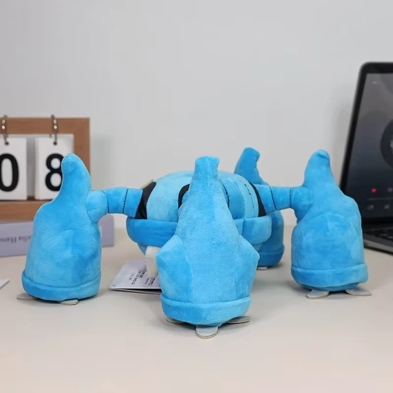 Pokemon Plush Toys Metagross 30cm Anime Cartoon Crab Skeleton Pokémon Plushie Kawaii Doll Stuffed Gift for Kids Birthday Xmas