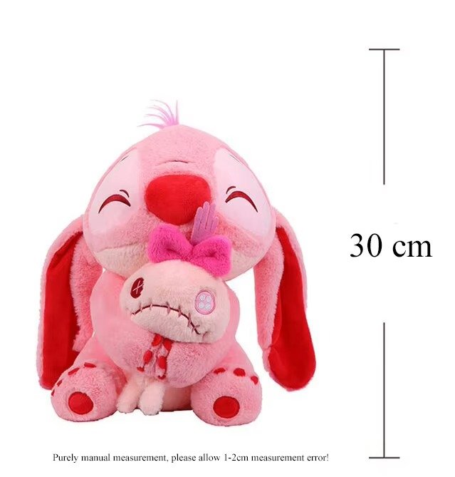 New Disney Plush Stitch Lilo Doll Cute Duck Stitch Plush Stuffed Toy Christmas Children's Birthday Gift Kawaii Doll