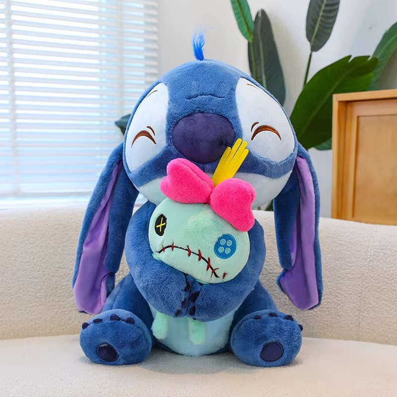 New Disney Plush Stitch Lilo Doll Cute Duck Stitch Plush Stuffed Toy Christmas Children's Birthday Gift Kawaii Doll