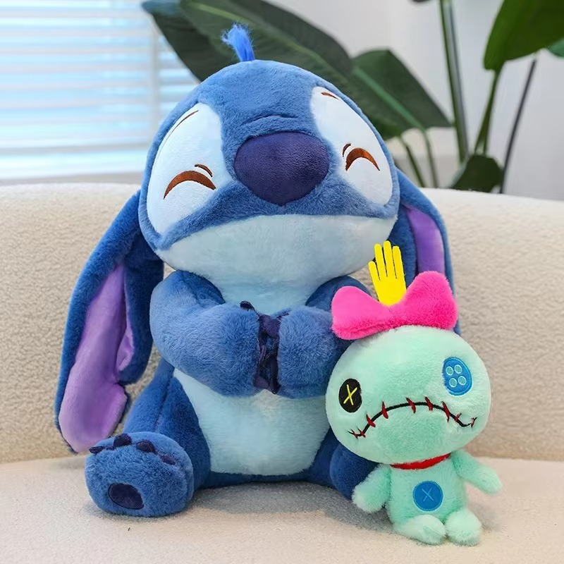 New Disney Plush Stitch Lilo Doll Cute Duck Stitch Plush Stuffed Toy Christmas Children's Birthday Gift Kawaii Doll