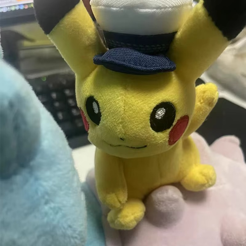 26x21cm Lapras Pokemon Plush Toys Anime Cartoon Pokémon Plushie Pikachu Pillow Kawaii Doll Stuffed Gift for Kids Birthday Xmas