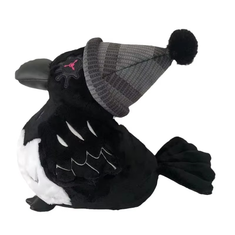 Murder Drones Uzi Crow Plush Toys Cute Soft Stuffed Animal Game Killer Uzi Raven Pillow Dolls For Kid Birthday Xmas Gift