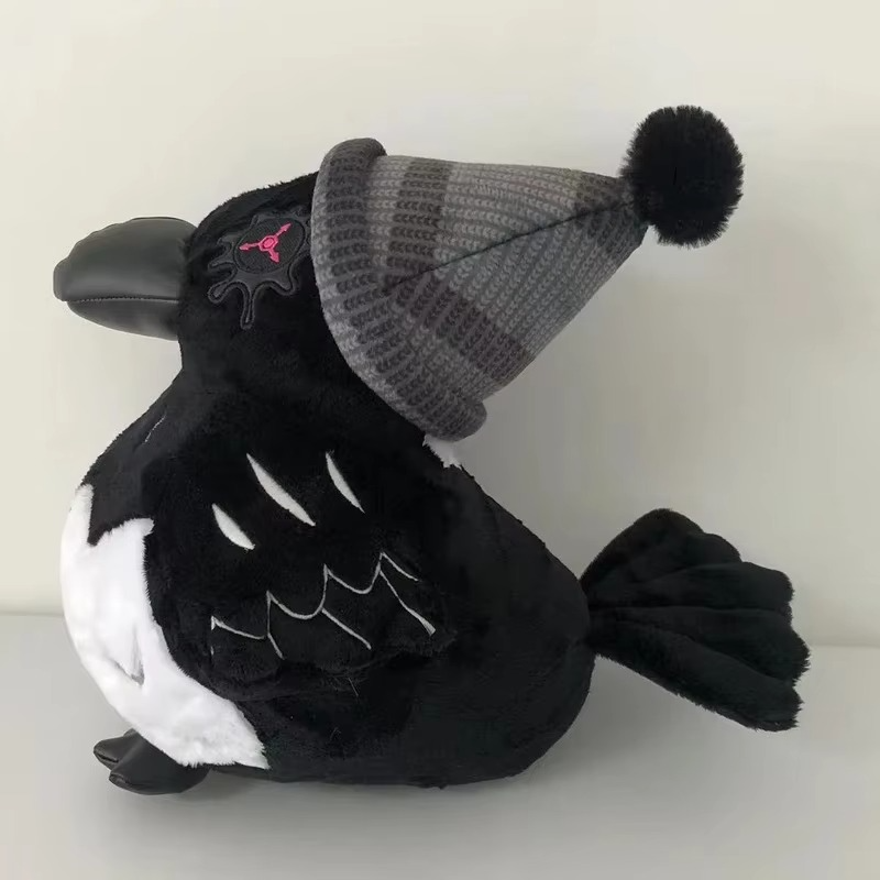 Murder Drones Uzi Crow Plush Toys Cute Soft Stuffed Animal Game Killer Uzi Raven Pillow Dolls For Kid Birthday Xmas Gift