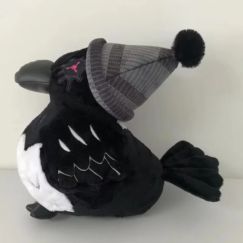 Murder Drones Uzi Crow Plush Toys Cute Soft Stuffed Animal Game Killer Uzi Raven Pillow Dolls For Kid Birthday Xmas Gift