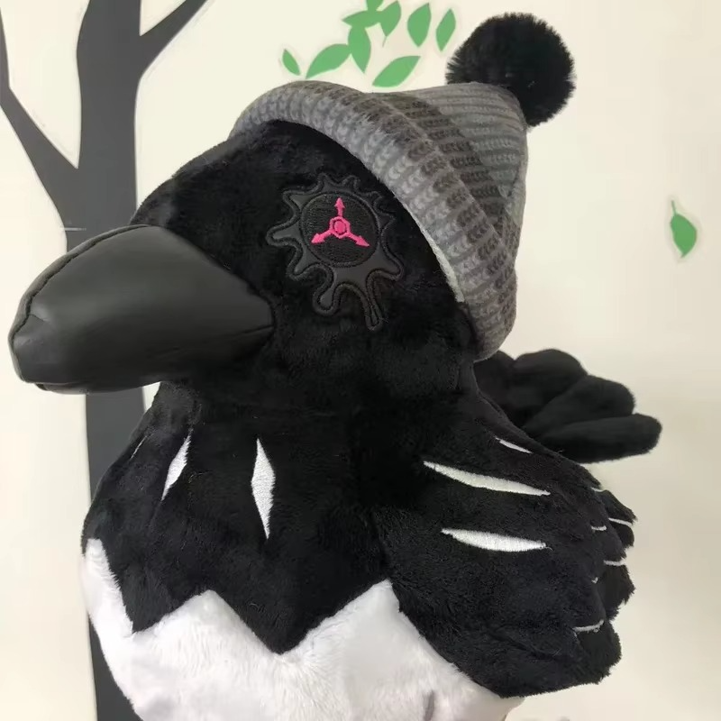 Murder Drones Uzi Crow Plush Toys Cute Soft Stuffed Animal Game Killer Uzi Raven Pillow Dolls For Kid Birthday Xmas Gift