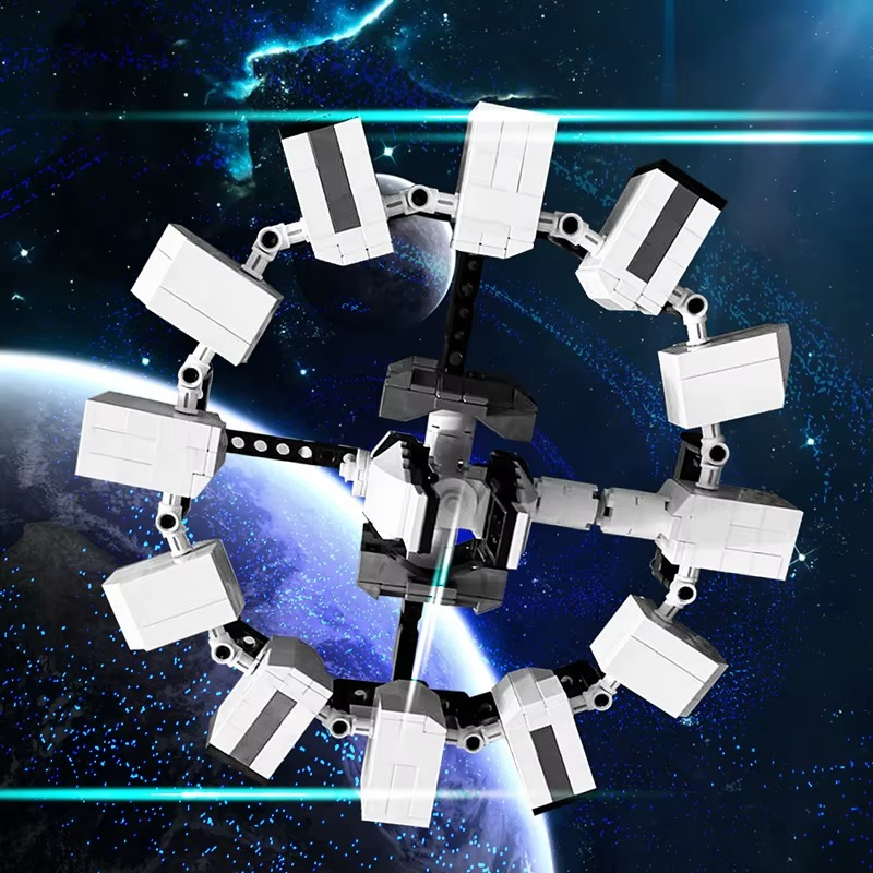 Moc Interstellar Rangers And Landers Spaceship Building Blocks Set For Enduranced Airship Bricks Toy For Children Xmas Gift
