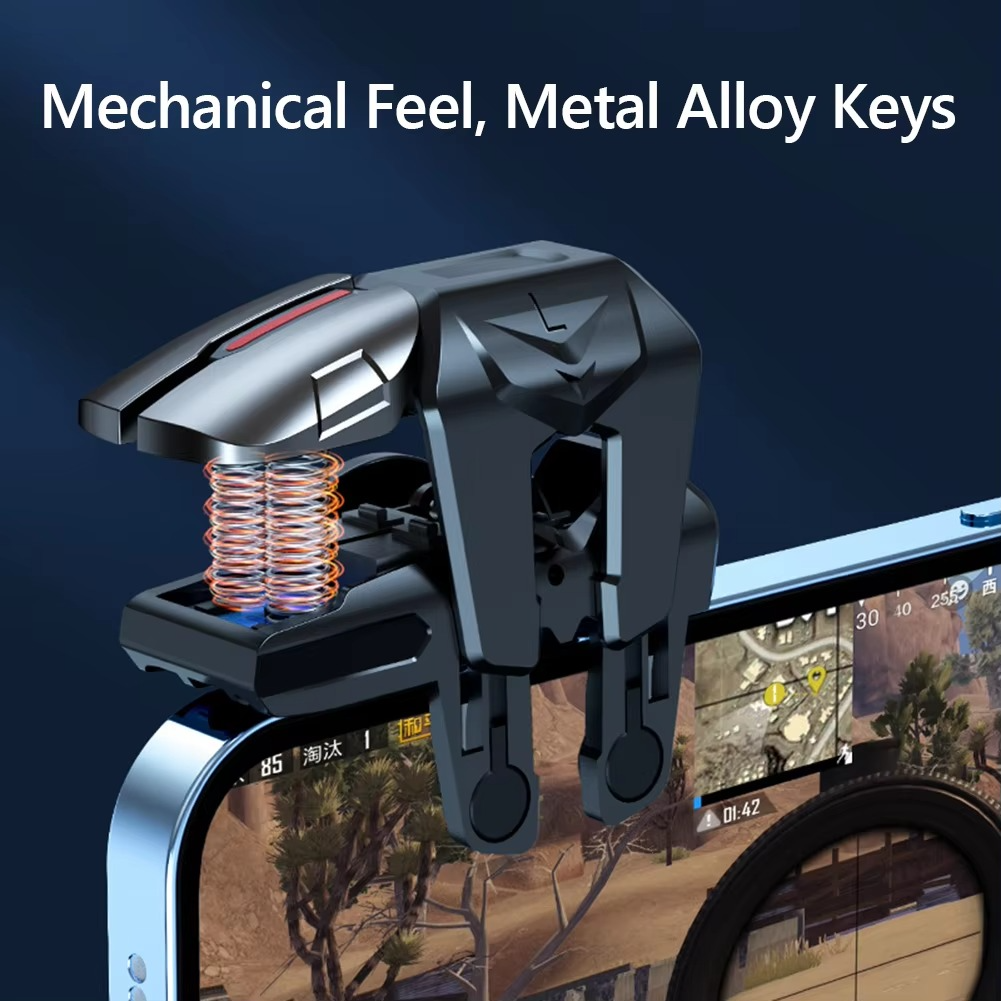 G21 Mobile Phone Game Trigger Gamepad Joystick 6-Finger Aim Shooting L1 R1 Key For PUBG Game Controller