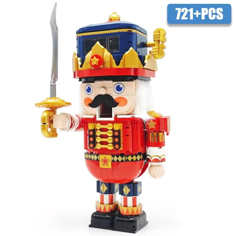 2023 New MOC City 721pcs The Christmas Nutcracker Model Building Blocks DIY Creative Soldiers Bricks Toys For Children Gifts