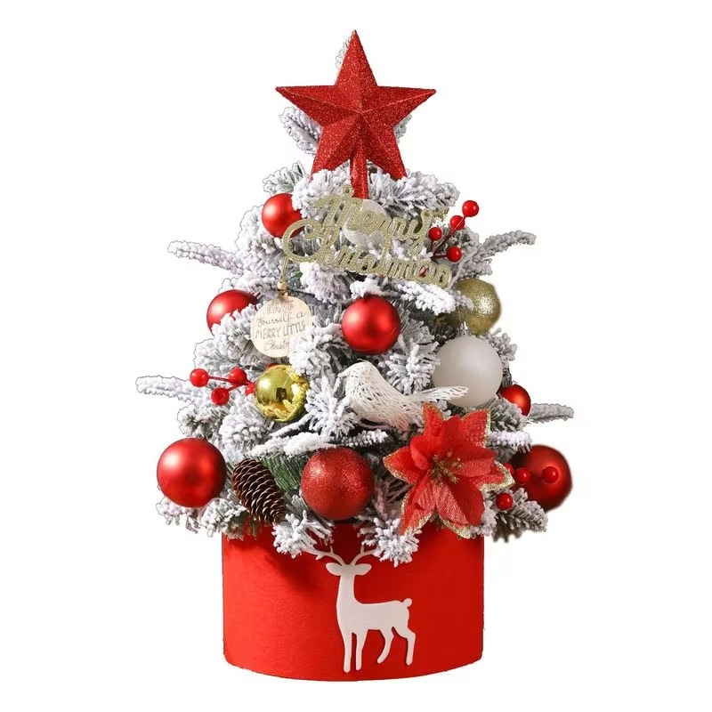 Hot Pretty Christmas Tree Home 60cm Mini Desktop Christmas Tree Ornament Gift Holiday Atmosphere Decoration Household Goods