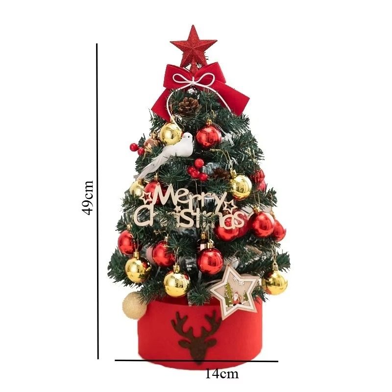 Mini Christmas Tree Christmas Decorations Festive Atmosphere Cultural Tradition Two Specifications Joyful Atmosphere