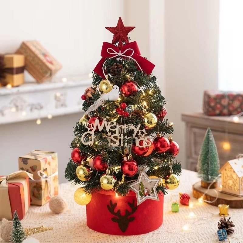 Mini Christmas Tree Christmas Decorations Festive Atmosphere Cultural Tradition Two Specifications Joyful Atmosphere