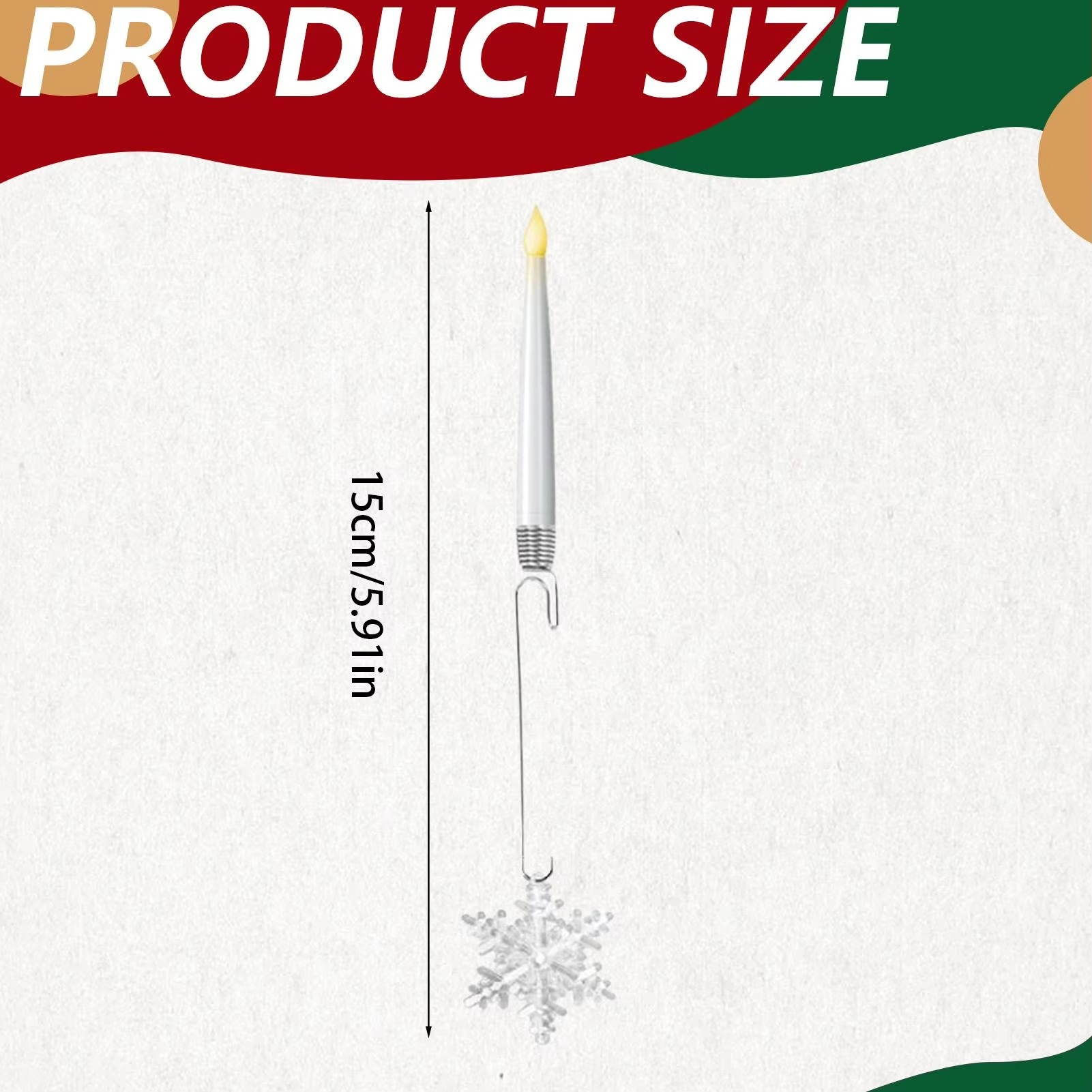 Christmas Tree Candles with Remote Flameless LED Candles Decorative Lights 6 Pieces Christmas Decorations for Holiday Indoor