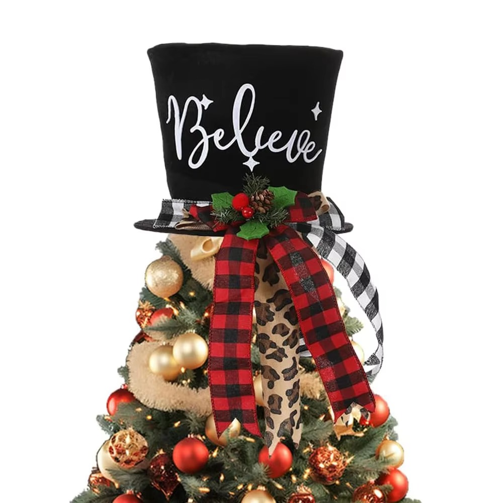 1pcs Nutcracker Christmas Tree Topper Decoration,20 in Nutcracker Soldier Xmas Tree Top Hat for Christmas Tree Ornaments