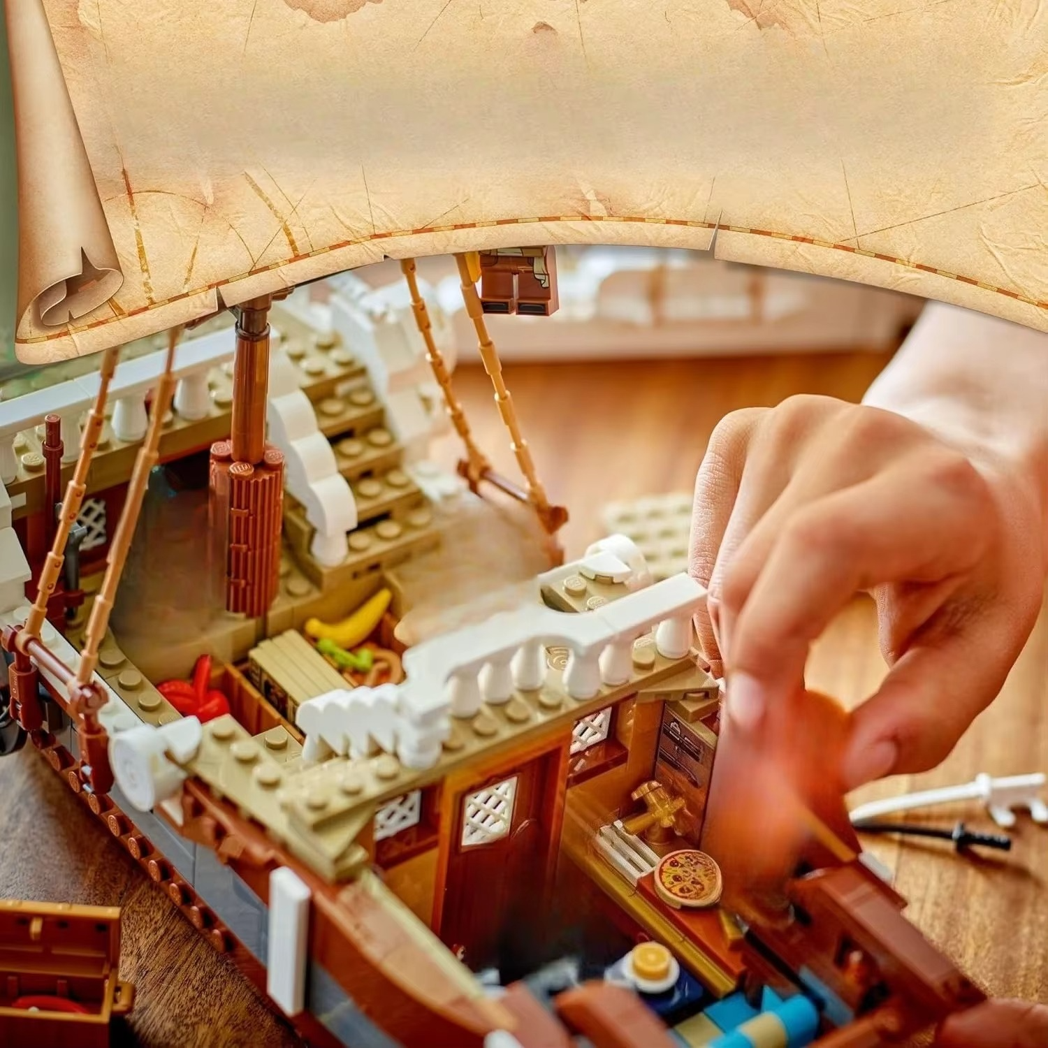 Adventure Ship Building Blocks Sets Compatible With Legoed Particles Suitable For Christmas Gifts 75639