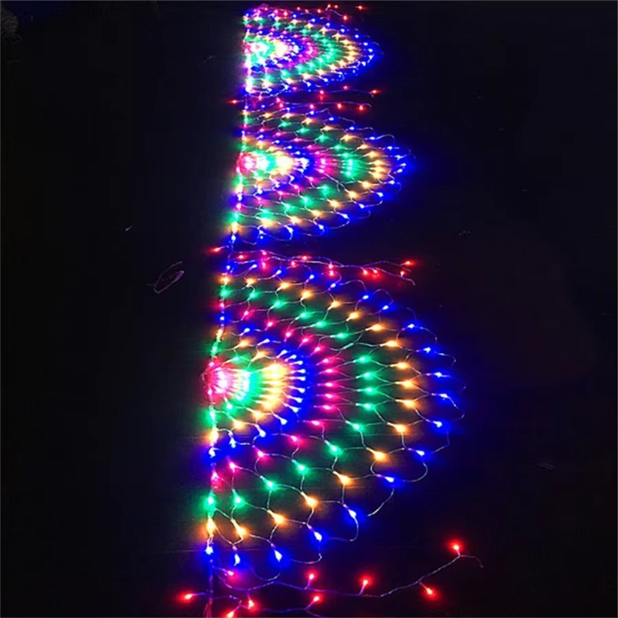 New Year 3M Peacock Mesh Led Christmas String Light EU/US Plug Outdoor Fairy Lights Garland for Wedding Party Garden Patio Decor