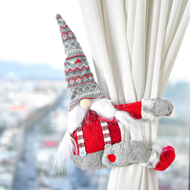 Window Pendant Christmas Creative Curtain Buckle Cartoon Doll Decoration Party Restaurant Decoration Doll Clasp Display