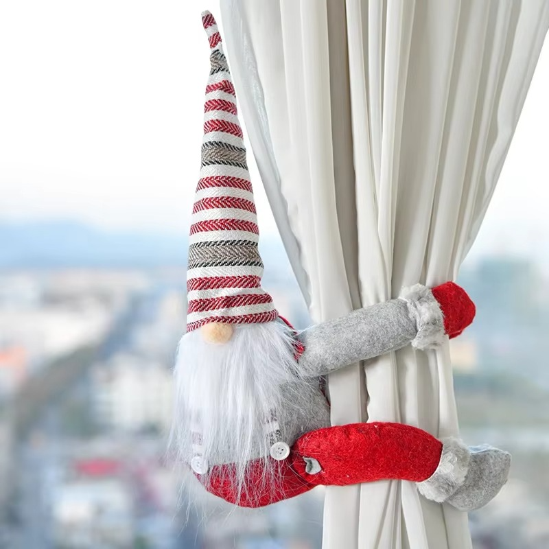 Window Pendant Christmas Creative Curtain Buckle Cartoon Doll Decoration Party Restaurant Decoration Doll Clasp Display