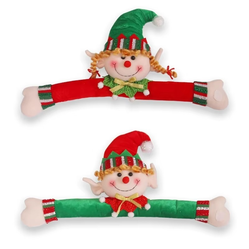 Christmas Window Curtain Tiebacks Decorations Cute Elf Doll Hook for Home Holiday Xmas Accesorios Décor Curtain Hook Holder