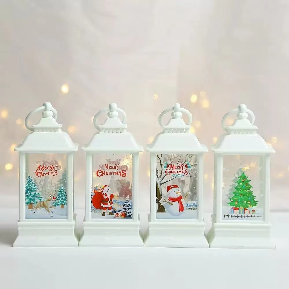 Christmas Decorations Christmas Old Man Snowman Elk Handheld Lamp Christmas Tree Pendant Window Display