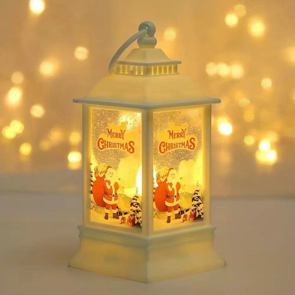 Christmas Decorations Christmas Old Man Snowman Elk Handheld Lamp Christmas Tree Pendant Window Display