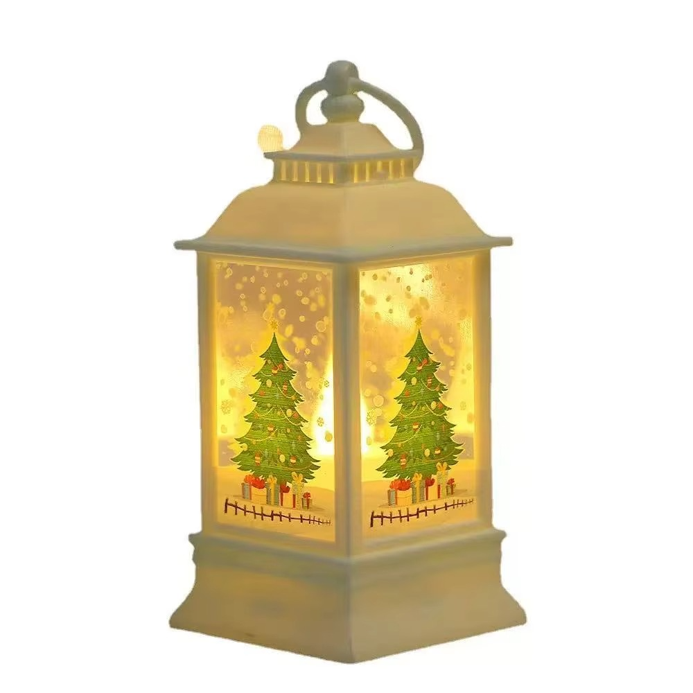 Christmas Decorations Christmas Old Man Snowman Elk Handheld Lamp Christmas Tree Pendant Window Display