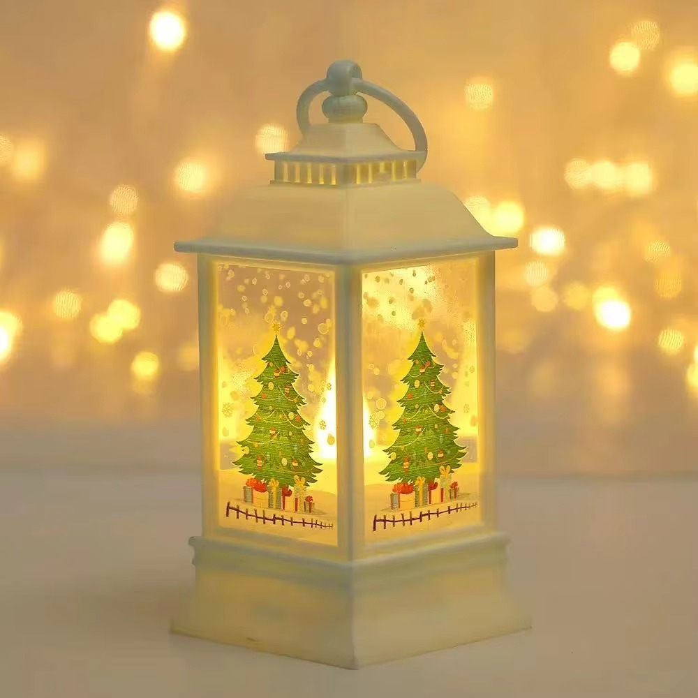 Christmas Decorations Christmas Old Man Snowman Elk Handheld Lamp Christmas Tree Pendant Window Display