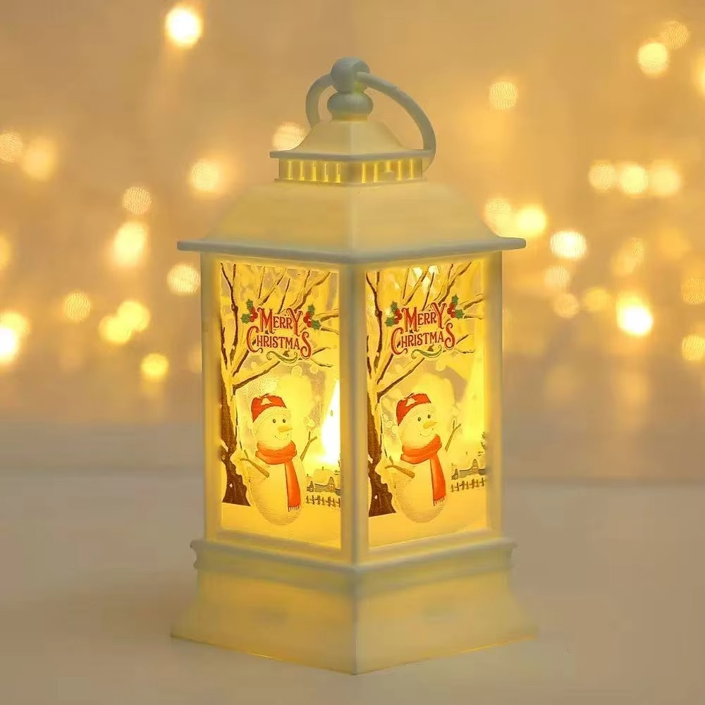 Christmas Decorations Christmas Old Man Snowman Elk Handheld Lamp Christmas Tree Pendant Window Display