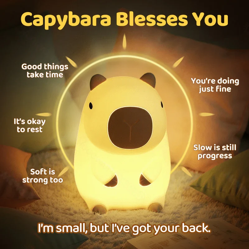 Gift Finds® Capybara Squishy Night Light – The Cozy Companion Everyone Loves