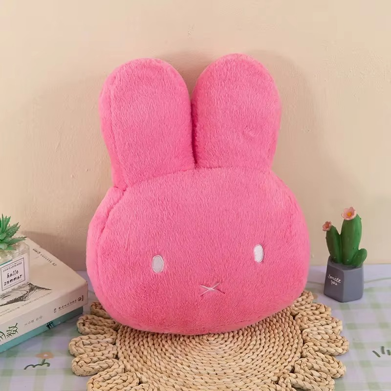 New Kawaii Miffy Plush Pillow Cute Sweet Doll Toy Creative Room Decoration Cartoon Ornament Birthday Christmas Gift