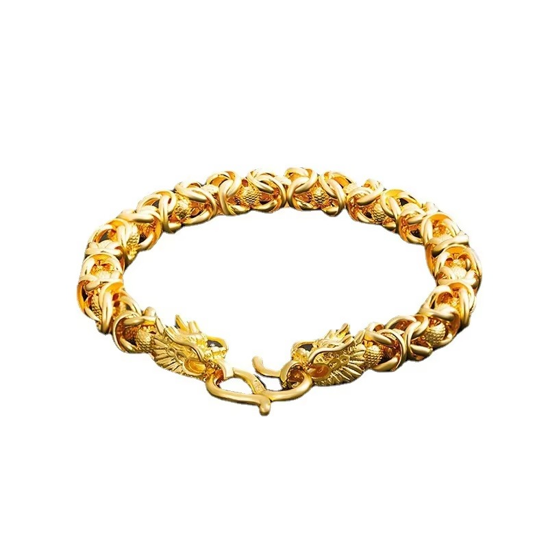 Luxury 24K 9999 Pure Gold Cloth Faucet Bracelet Men's and Women's Aggressive Bracelet