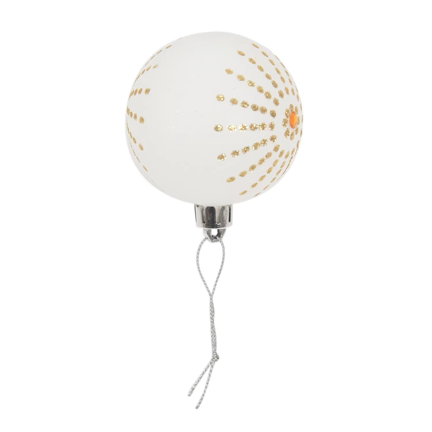 30Pcs Christmas Tree Decor High Qulity White Gold Ball Ornament Bauble Party Hanging Ball for Home Christmas Decorations