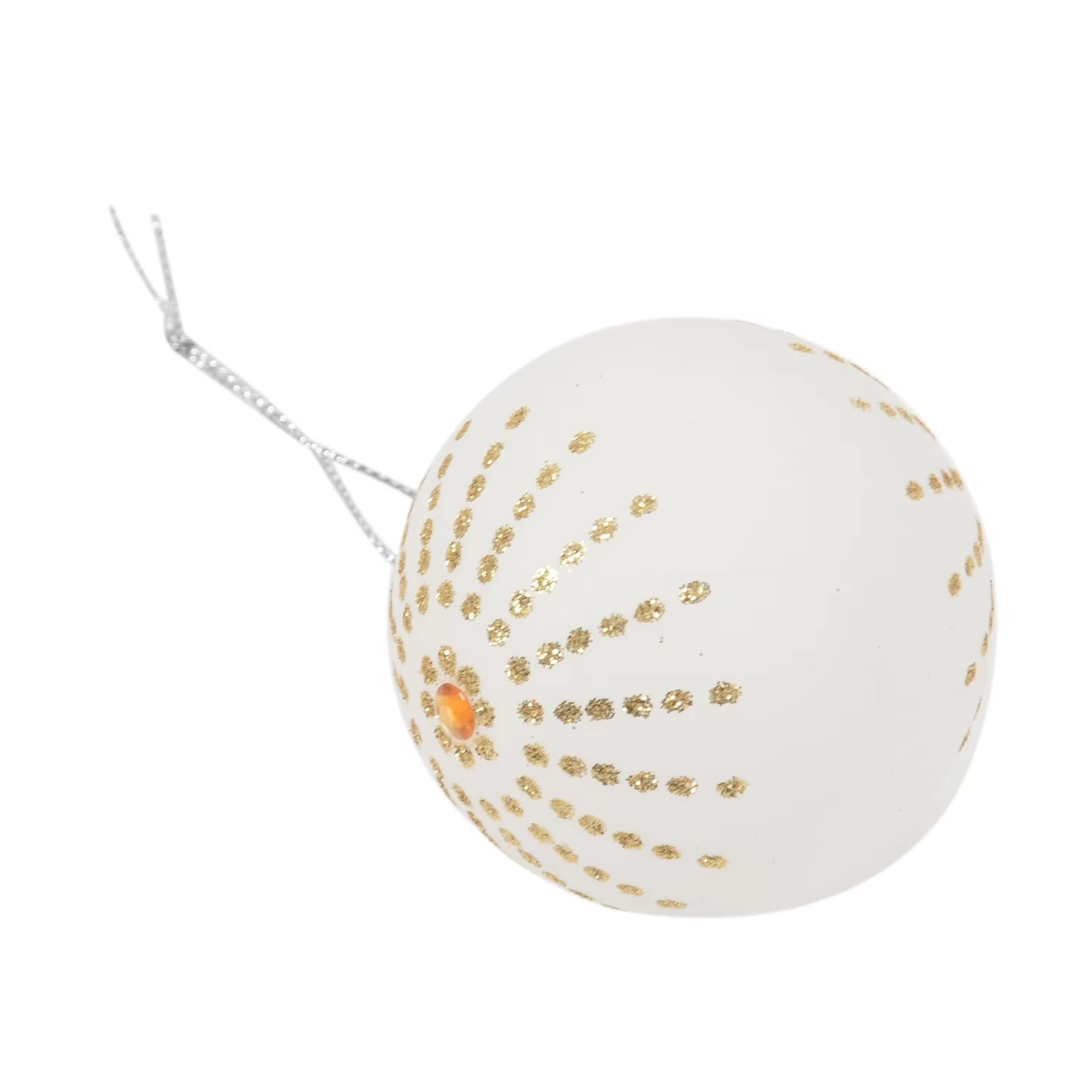 30Pcs Christmas Tree Decor High Qulity White Gold Ball Ornament Bauble Party Hanging Ball for Home Christmas Decorations
