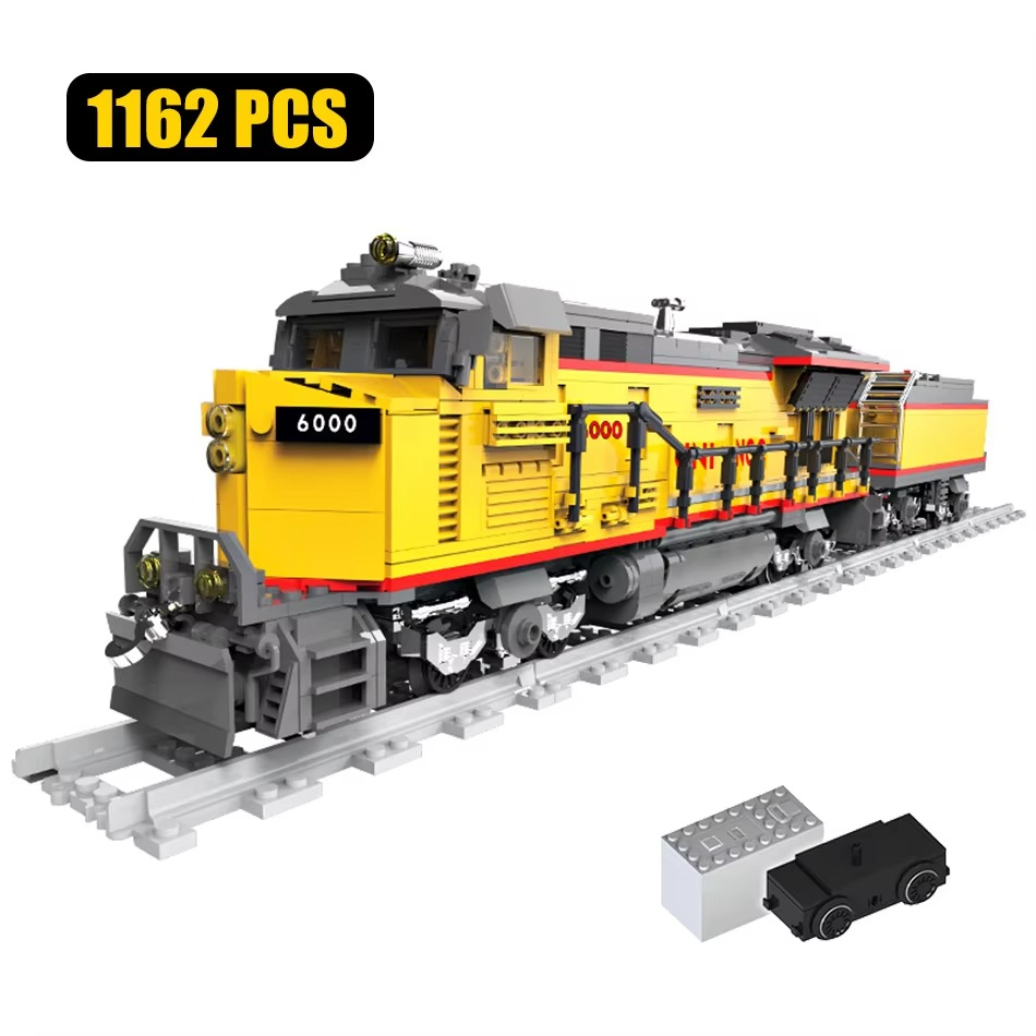 City Technical Remote Control Diesel locomotive AC6000CW Building Block Model Orient Express Train Bricks Toy Kid Christmas Gift
