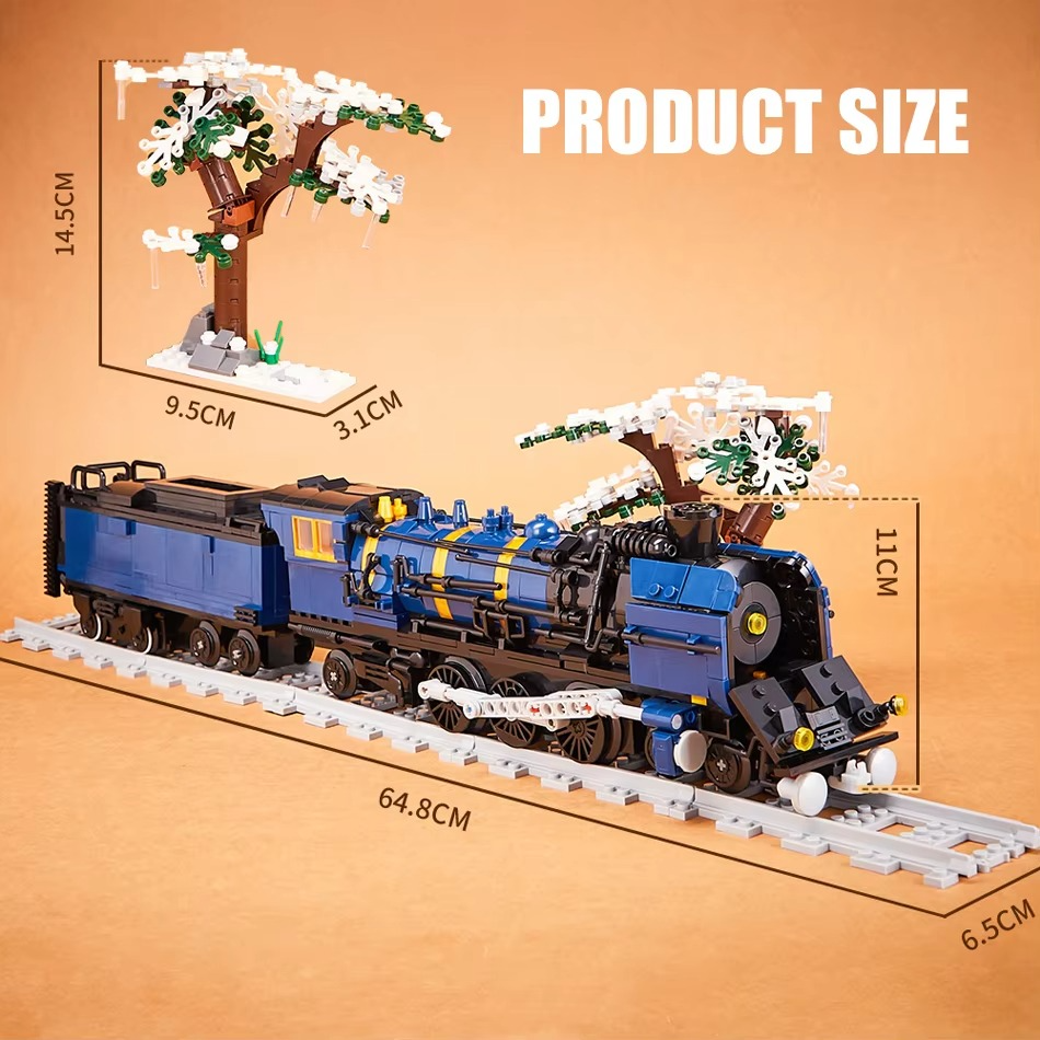 City Technical Remote Control Diesel locomotive AC6000CW Building Block Model Orient Express Train Bricks Toy Kid Christmas Gift