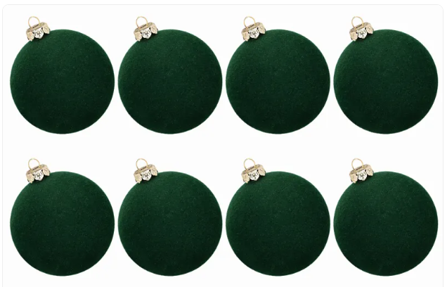Christmas Balls Ornaments 9/12Pcs 2.36" Green Painted Christmas Tree Decorations 60MM Hanging Ball for Green Xmas Party Wedding