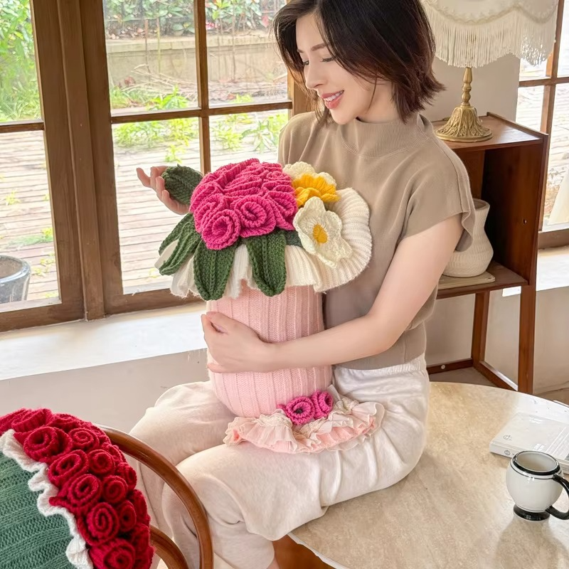 Flower Bouquet Blankets Sofa Flower Blankets Decorations Christmas Home Decorations Bedroom Winter Warm Blankets Gifts