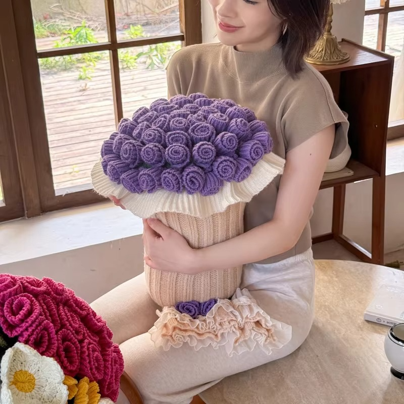 Flower Bouquet Blankets Sofa Flower Blankets Decorations Christmas Home Decorations Bedroom Winter Warm Blankets Gifts